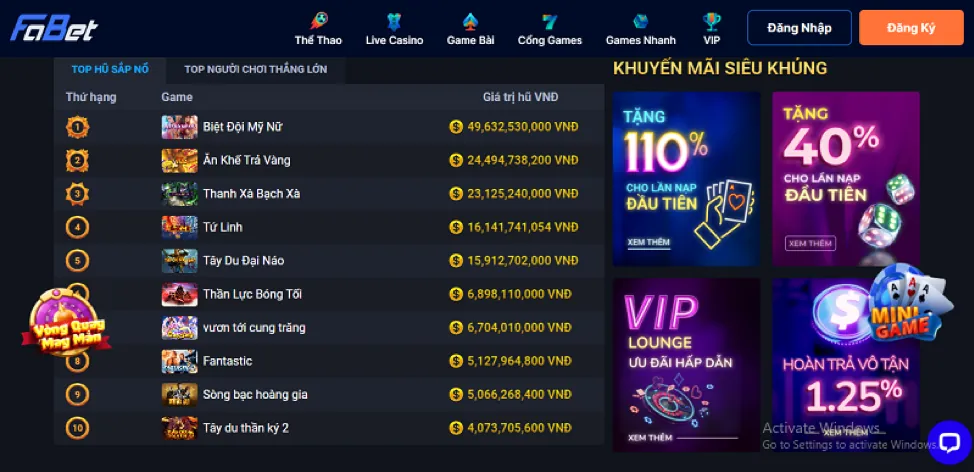Biểu tượng tiền thưởng và jackpot trong bắn cá bl55